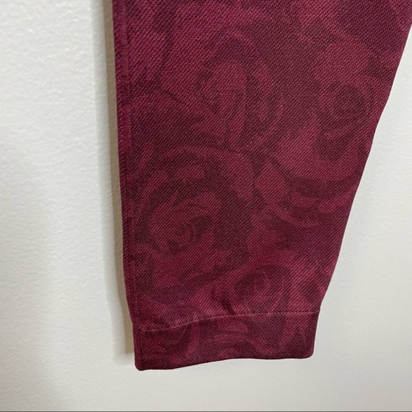 Spanx Look at Me Now Cropped Garnet Rose Seamless Leggings - Picture 5 of 8